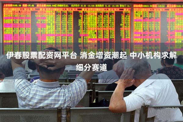 伊春股票配资网平台 消金增资潮起 中小机构求解细分赛道