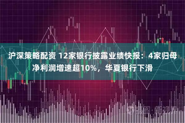 沪深策略配资 12家银行披露业绩快报：4家归母净利润增速超10%，华夏银行下滑